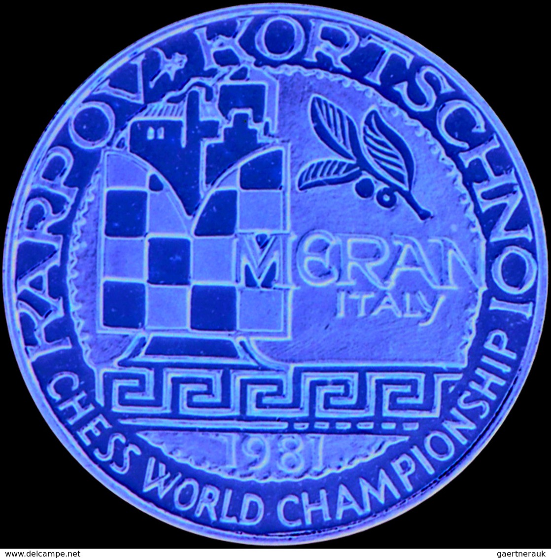 Medaillen Alle Welt: Italien: Lot 3 Medaillen Von R. Scheerer: Schach WM Meran, Italien 1981 Duell A - Non Classés