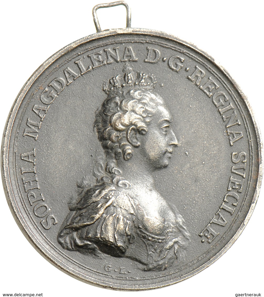 Medaillen Alle Welt: Schweden: Lot 2 X Eisengußmedaille 1772; Gustav III. 1771-1792 + Sophia Magdale - Unclassified