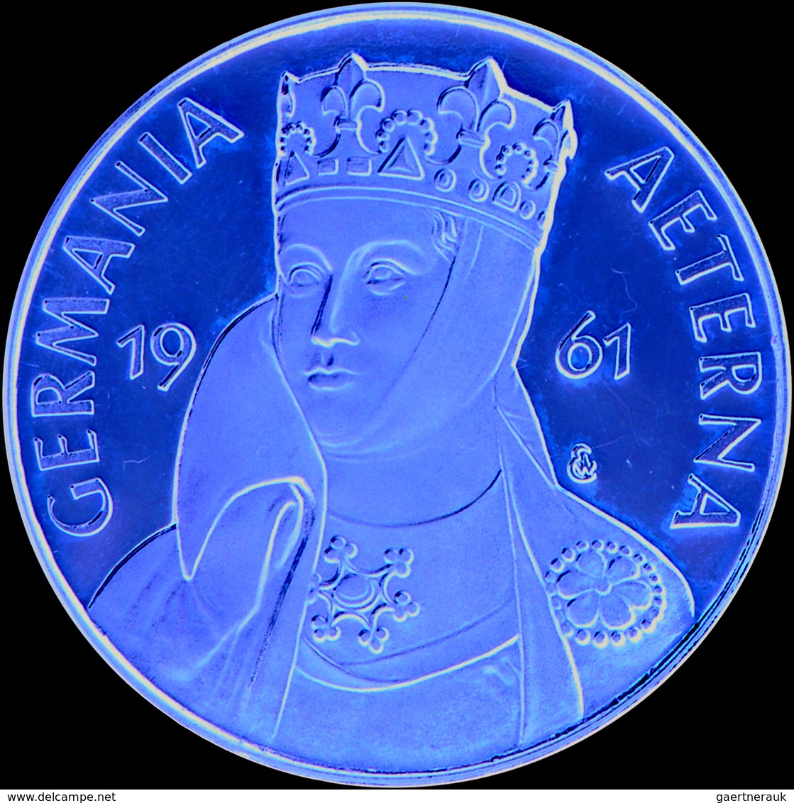 Medaillen Deutschland - Personen: Goldmedaille Zu V Dukaten (17,35g Brutto) 1961, Germanua Aeterna - Altri & Non Classificati