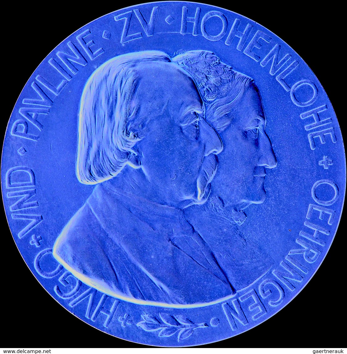 Medaillen Deutschland - Geographisch: Hohenlohe-Öhringen: Vergoldete Bronzemedaille 1897 Von A. Marz - Altri & Non Classificati