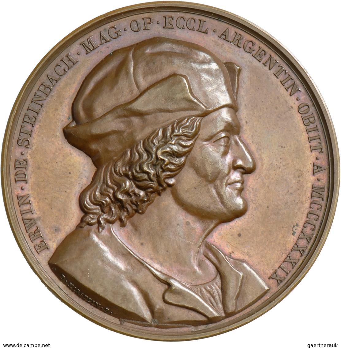 Medaillen Deutschland - Geographisch: Straßburg Elsass: Bronzemedaille 1834, Stempel Von Kirstein Un - Altri & Non Classificati