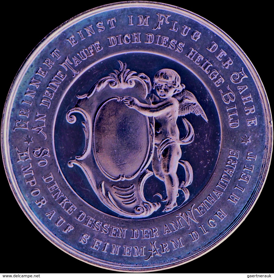 Medaillen - Religion: Lot 2 Medaillen; Silberne Firmungsmedaille O. J., Stempel Von Zimpel), Mit Ans - Non Classés