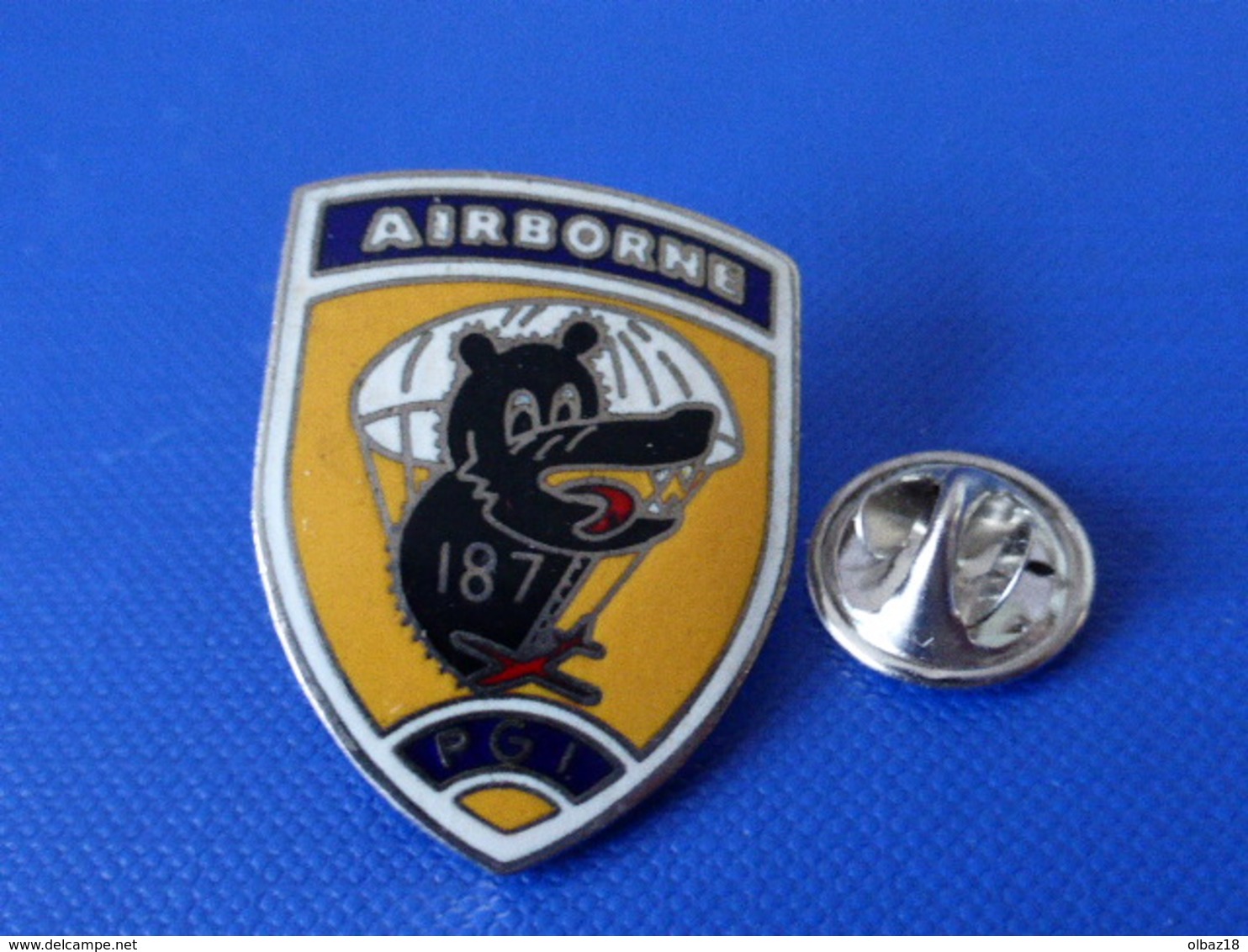 Pin's Militaire - Armée De L'air - Airborne 187 PGI - Parachutiste Para (LB14) - Army