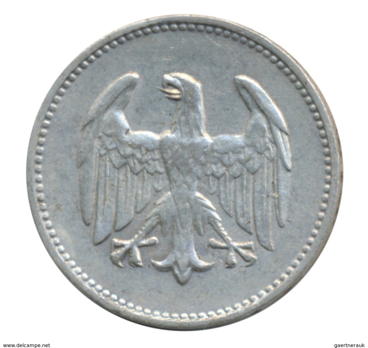 Weimarer Republik: Lot 6 Stück; 2 x 1 Mark 1924 A (1x schmales und 1 x breites Randstäbchen),3 Mark
