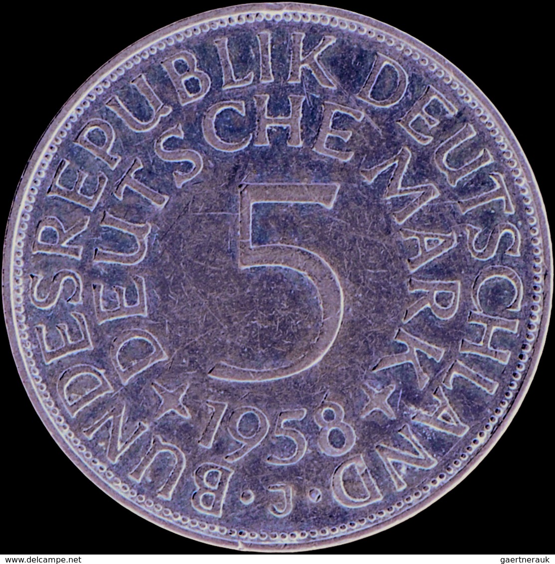 Bundesrepublik Deutschland 1948-2001: Sammlung 5 DM Silber Kursmünzen: Alle 73 X 5 DM Silberadler In - Autres & Non Classés