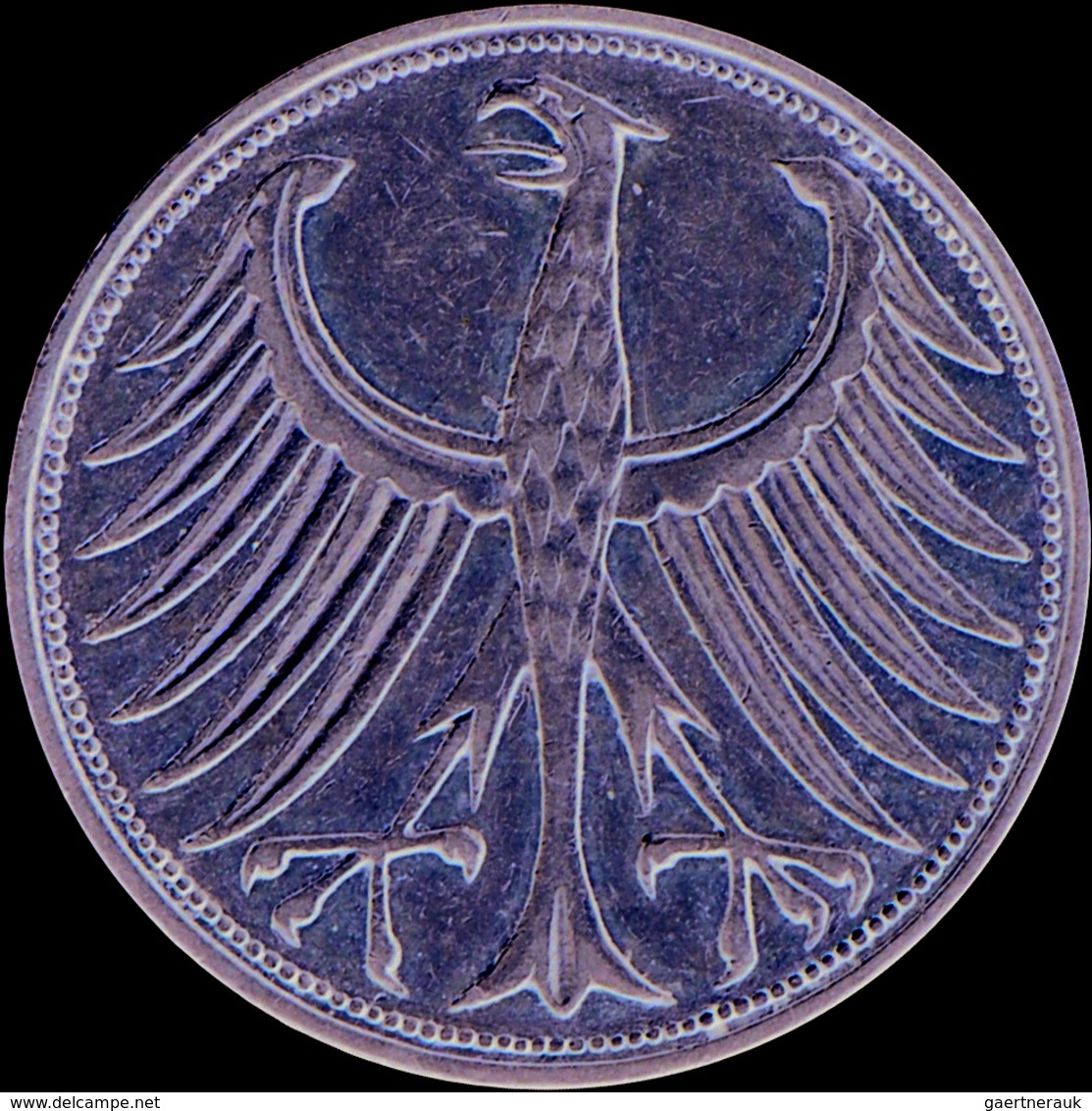 Bundesrepublik Deutschland 1948-2001: Sammlung 5 DM Silber Kursmünzen: Alle 73 X 5 DM Silberadler In - Autres & Non Classés