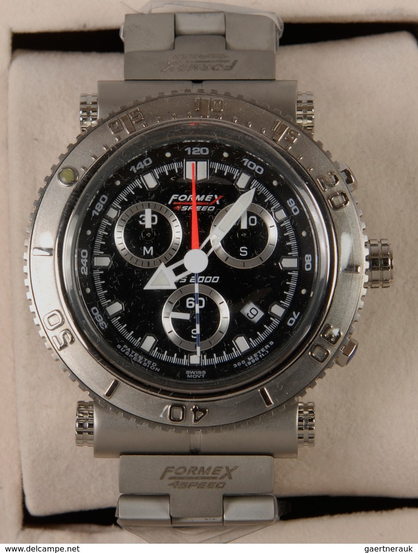 Uhren: 2 Herrenarmbanduhren Formex 4 Speed: Chronograph XL DS 2000 Und 20003.3121. In Box. - Other & Unclassified