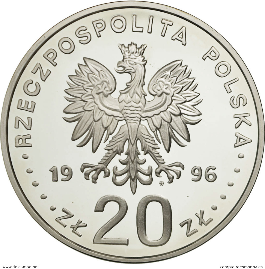 Monnaie, Pologne, 20 Zlotych, 1996, FDC, Argent, KM:309 - Pologne