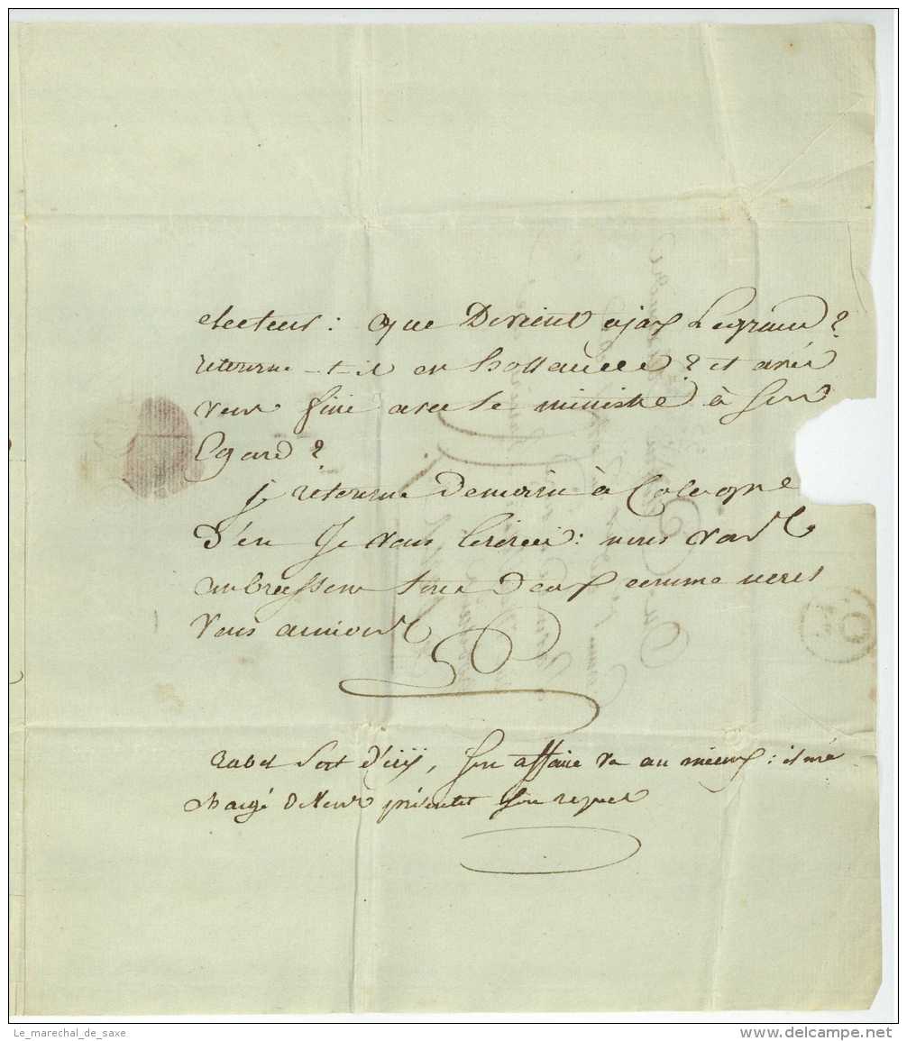 Armee De Sambre Et Meuse - Metz 1797 - Luuyt (1764-1824) Commissaire Ordonnateur En Chef Guerres Revolution - Sellos De La Armada (antes De 1900)
