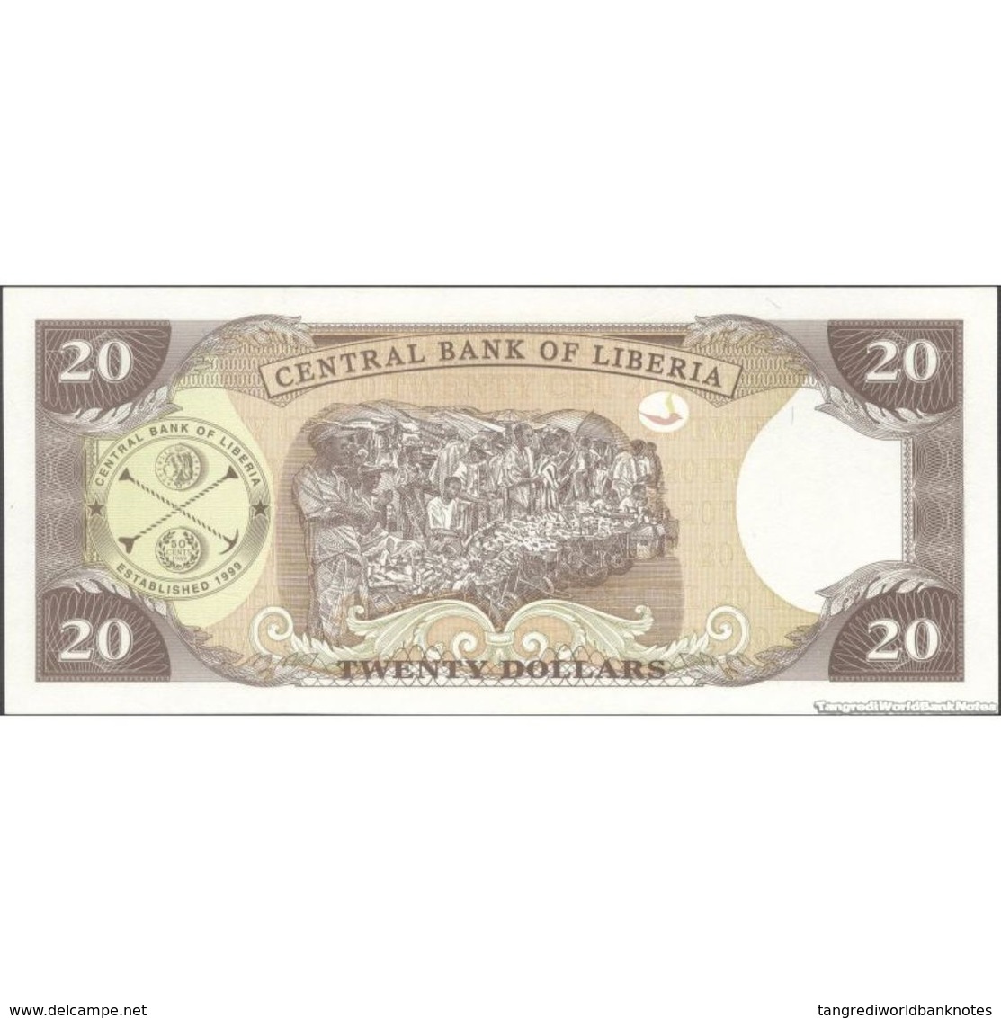 TWN - LIBERIA 28e - 20 Dollars 2009 Prefix CE UNC - Liberia