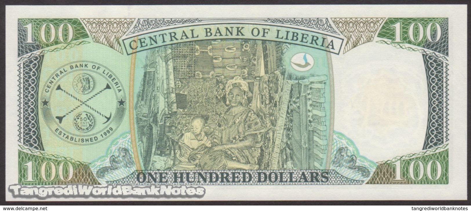 TWN - LIBERIA 30a - 100 Dollars 2003 Prefix EA UNC - Liberia