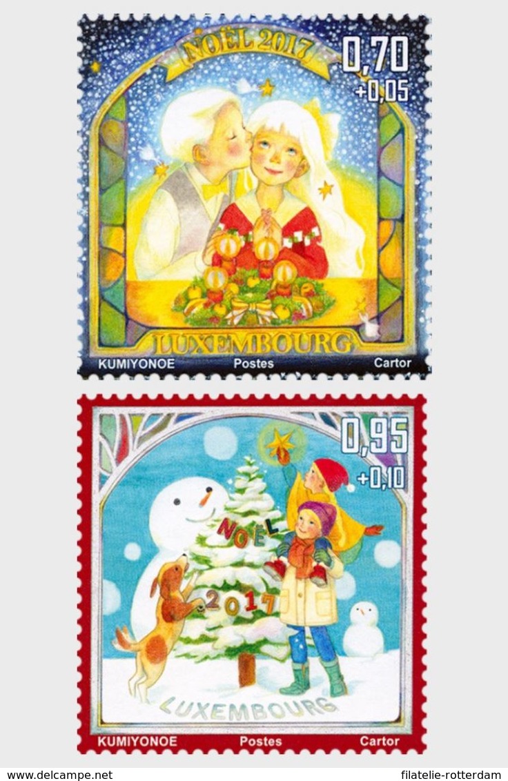 Luxemburg / Luxembourg - Postfris / MNH - Complete Set Kerstmis 2017 - Neufs