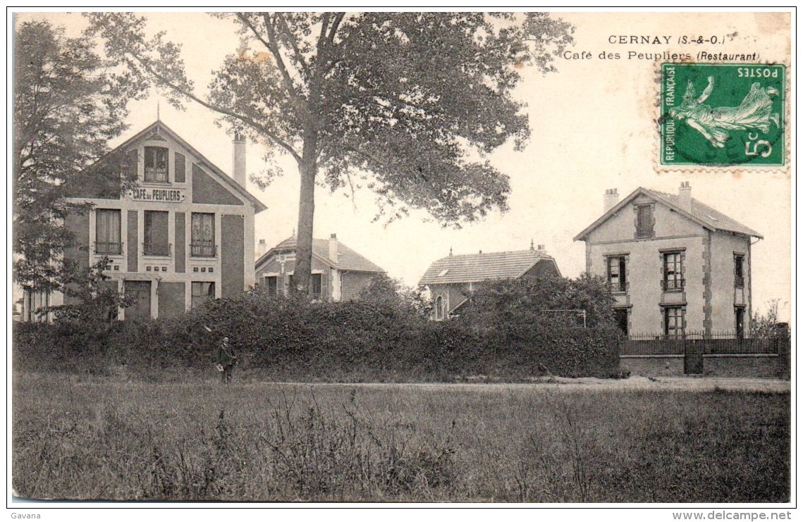 78 CERNAY - Café Des Peupliers - Cernay-la-Ville