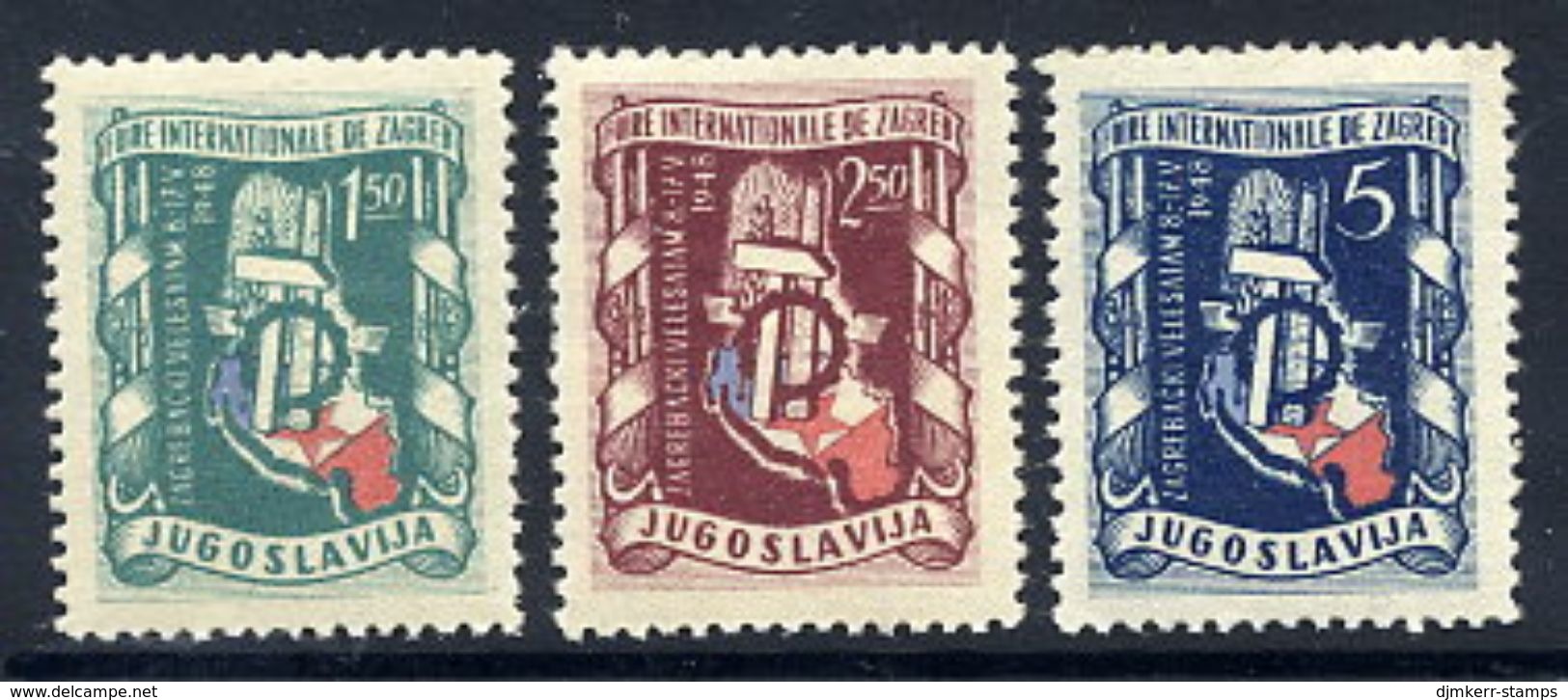 YUGOSLAVIA 1948 Zagreb Fair  MNH / **.  Michel 539-41 - Neufs