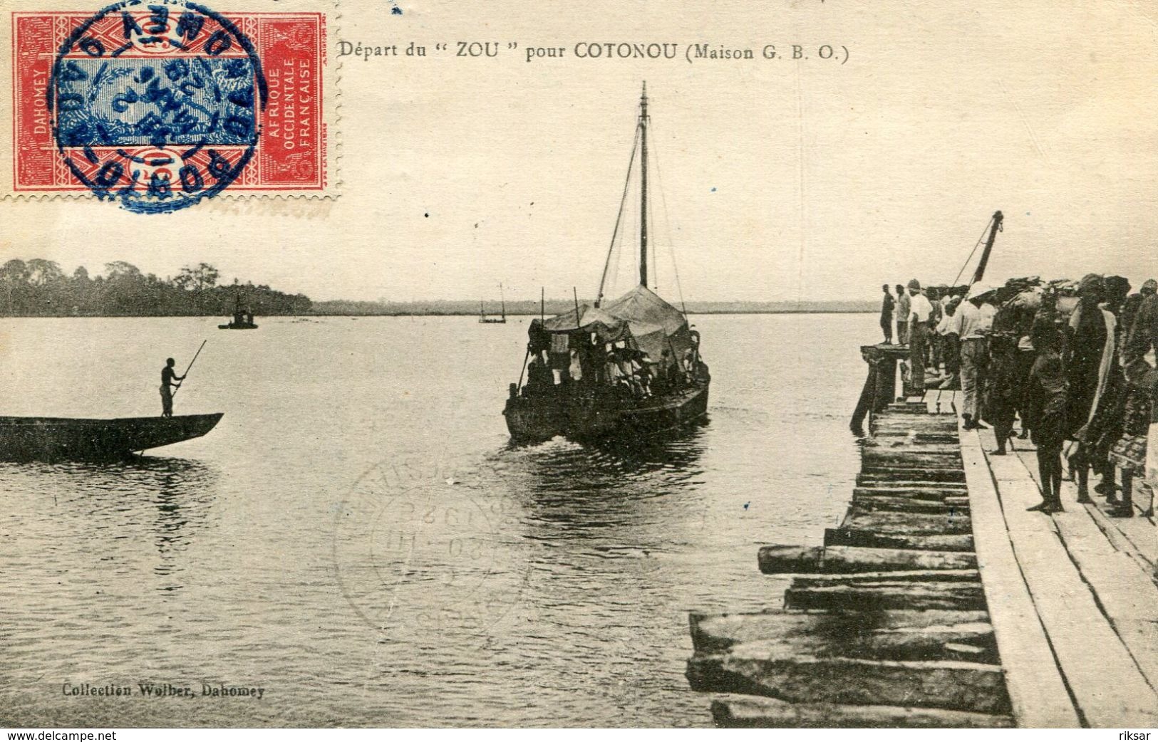 DAHOMEY(COTONOU) BATEAU ZOU - Dahomey