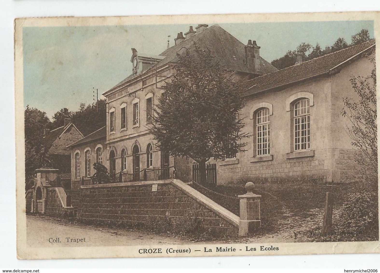 23 Creuse - Croze La Mairie Les écoles - Other & Unclassified