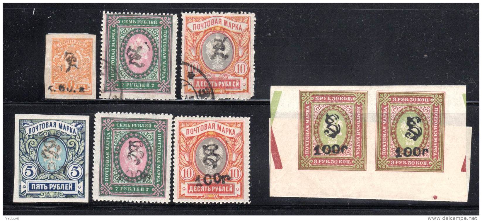 ARMENIE - LOT De 8 TIMBRES Obl/**  - 1919/20 - - Armenia