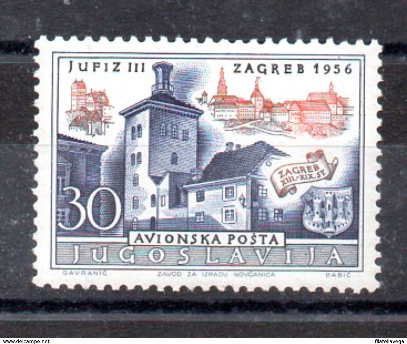 Serie De Yugoslavia Aéreo N ºYvert 49 - Luftpost