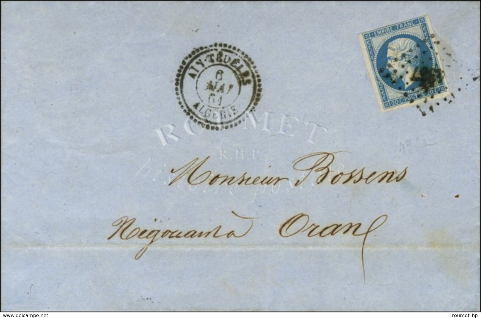 PC 4367 / N° 14 Càd T 22 AIN-TEDELES / ALGERIE. 1861. - TB / SUP. - R. - Other & Unclassified