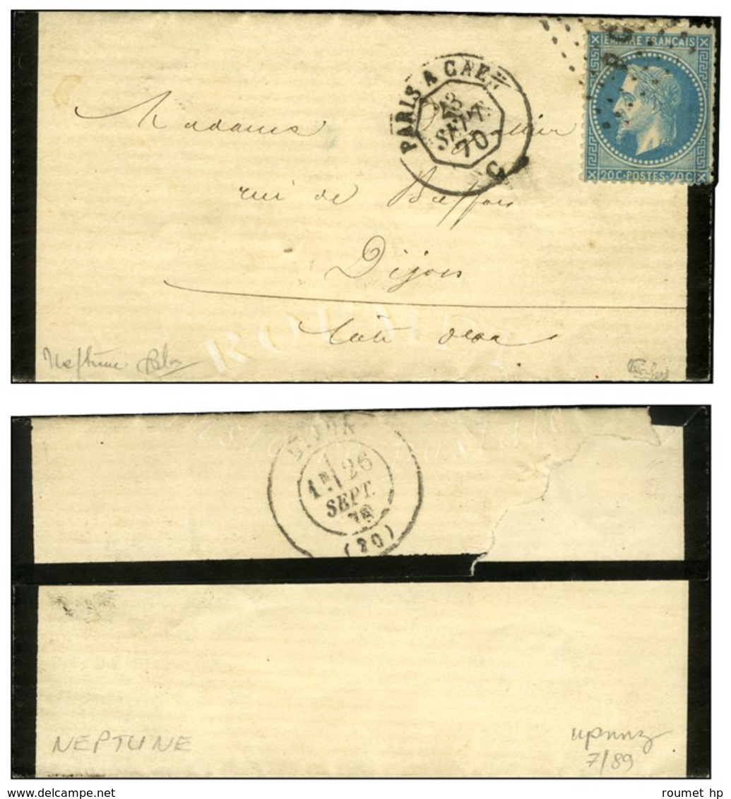 Lettre Avec Très Bon Texte Daté De Paris '' Un Employé Des Postes Qui M'a Averti Qu'un Ballon Portant Des Dépêches Parti - Guerra Del 1870