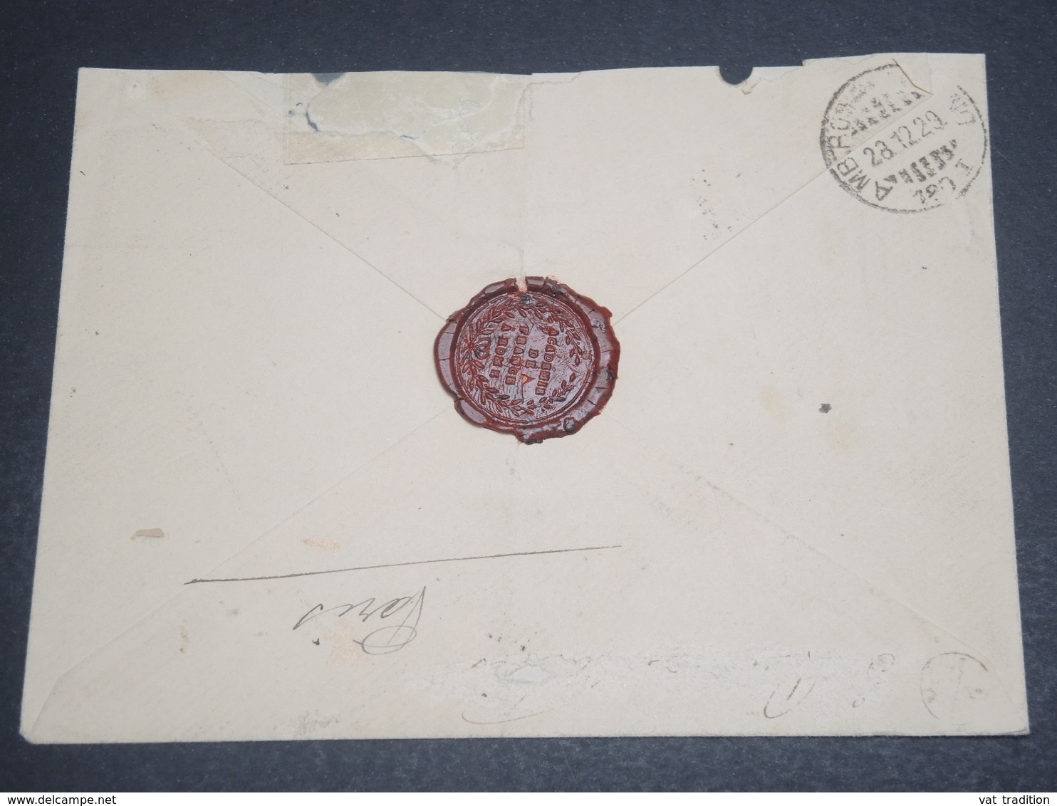 VATICAN - Enveloppe En Recommandé Pour Paris En 1929 , Affranchissement Plaisant ( Incomplet) - L 12380 - Briefe U. Dokumente