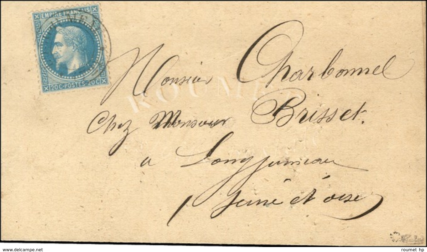 Cachet Provisoire Sans Dateur LONGJUMEAU (72) / N° 29 Sur Lettre D'Epinay Datée Du 21 Mai 1871. - TB / SUP. - RR. - Guerra Del 1870