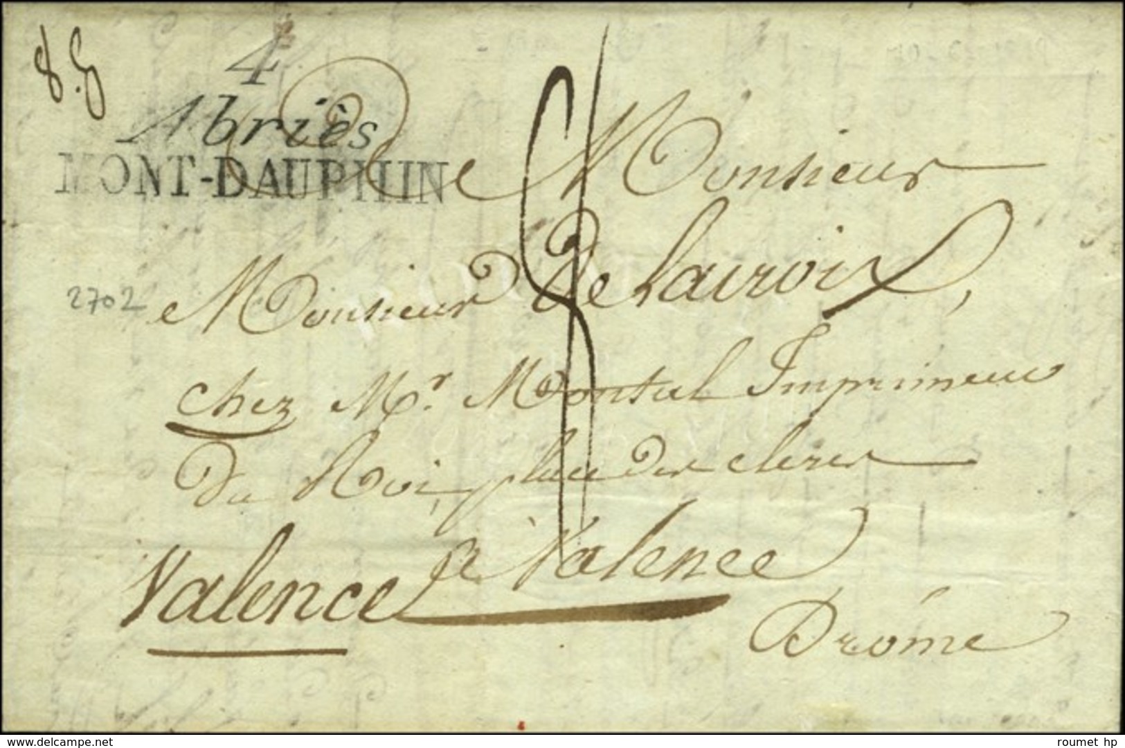 4 / Abries / MONT-DAUPHIN. 1819. - SUP. - 1801-1848: Precursori XIX