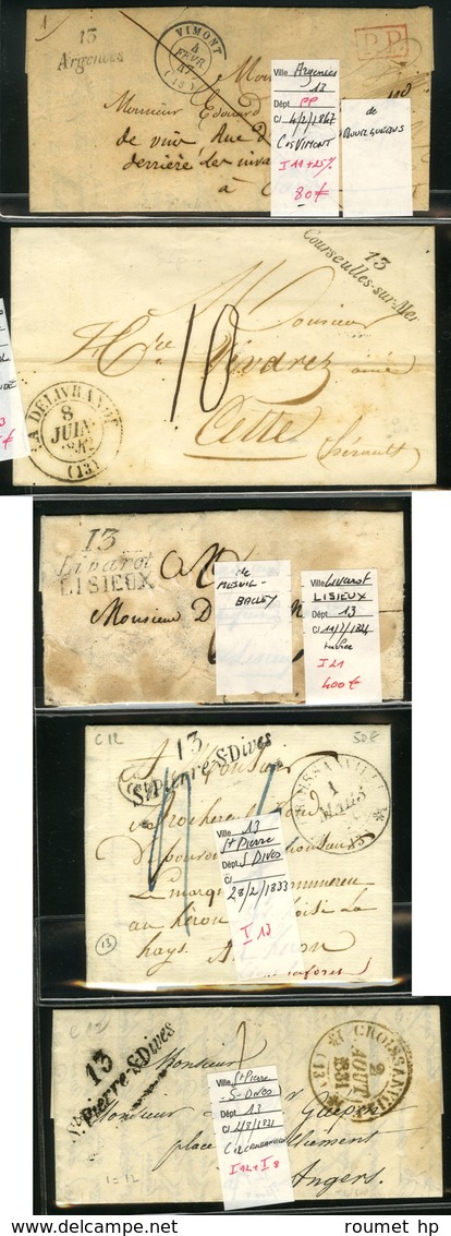 Lot De 5 Cursives Du Calvados (cote 1020). - B / TB. - 1801-1848: Precursori XIX