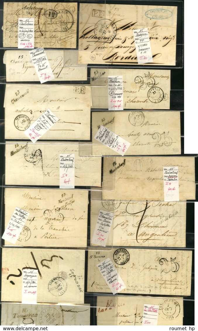 Lot De 14 Cursives De Charente (cote 1210). - B / TB. - 1801-1848: Vorläufer XIX