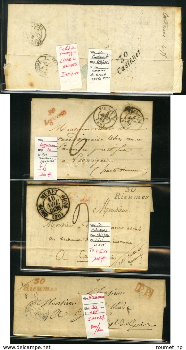 Lot De 4 Cursives De La Haute Garonne (cote 360). - B / TB. - 1801-1848: Precursori XIX