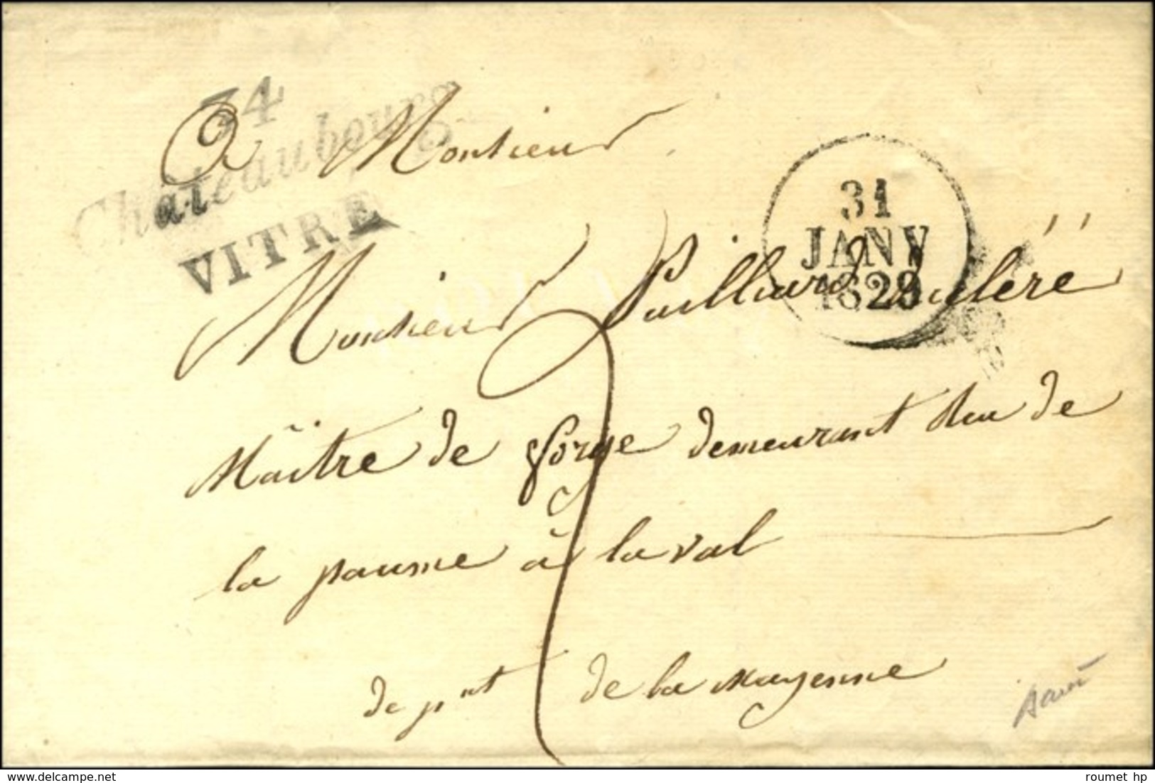 34 / Chateaubourg / VITRE Dateur A 1829. - TB / SUP. - R. - 1801-1848: Precursori XIX