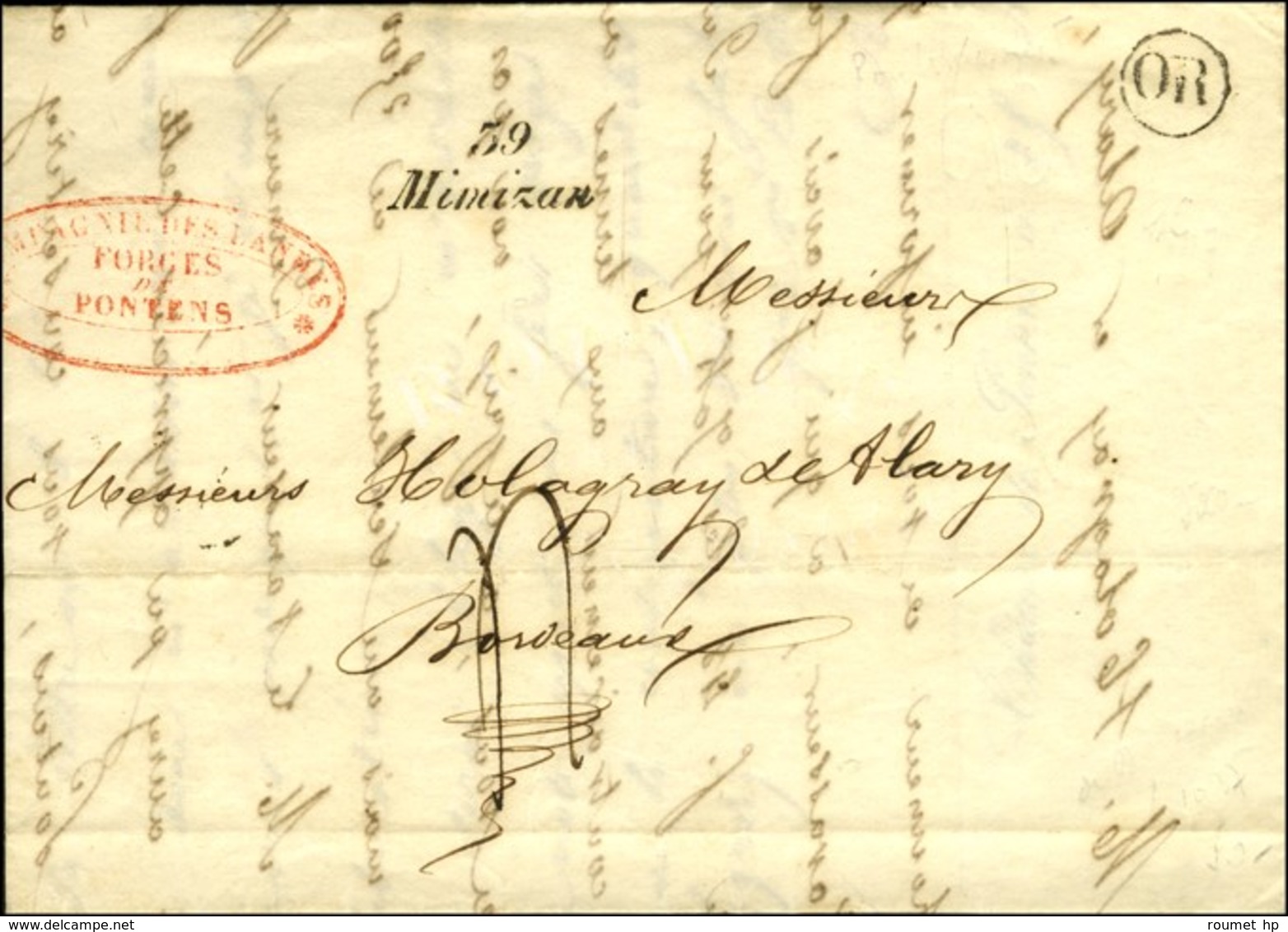 39 / Mimizan 1849. - SUP. - R. - 1801-1848: Precursori XIX