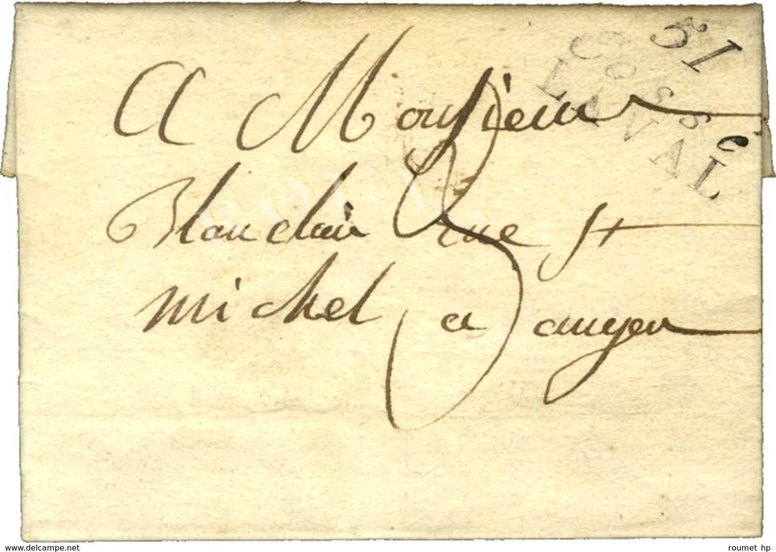 51 / Cossé / LAVAL Sur Lettre Avec Texte Daté 1824. - TB / SUP. - 1801-1848: Vorläufer XIX