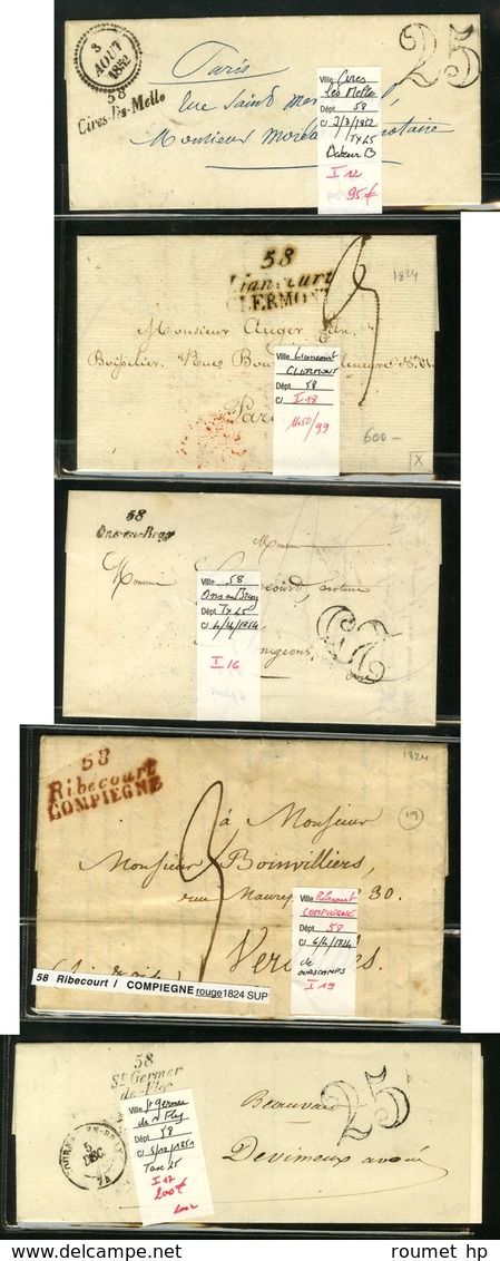 Lot De 5 Cursives De L'Oise (cote 1260). - B / TB. - 1801-1848: Precursori XIX