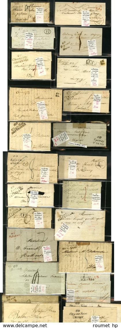 Lot De 24 Cursives De La Seine (cote 7250). - B / TB. - 1801-1848: Precursori XIX