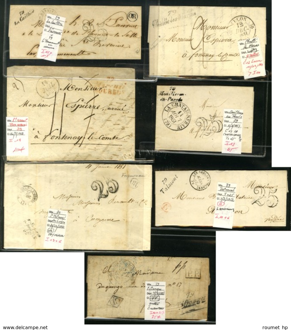 Lot De 7 Cursives De Vendée (cote 920). - B / TB. - 1801-1848: Precursori XIX