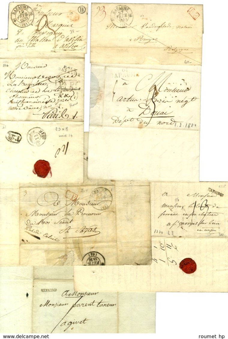 Lot De 7 Lettres De Bapaume (2 MP Du 18e, 1 PD, 1 PP, 3 Càd). - TB. - Sonstige & Ohne Zuordnung