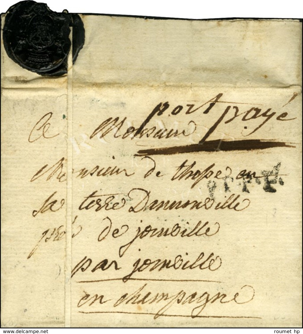 Lettre Avec Texte Daté Wandonne Par St Omer 1786. Au Recto Mention Manuscrite '' Port Payé '' (L N° 18). - TB. - R. - Other & Unclassified