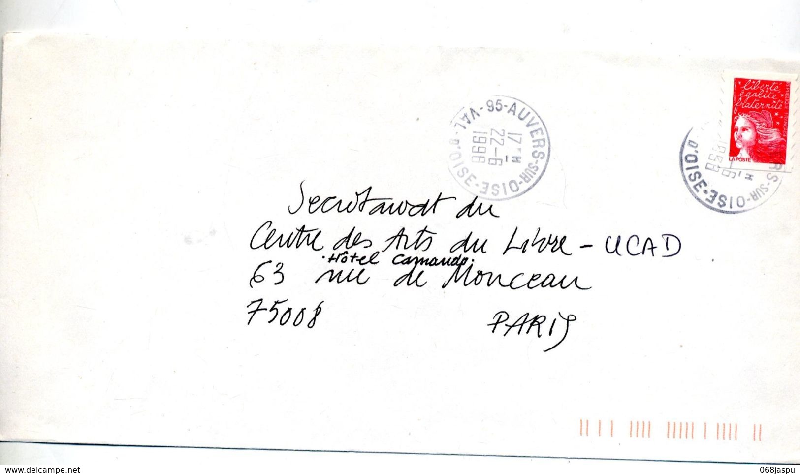 Lettre Cachet Auvers - Cachets Manuels