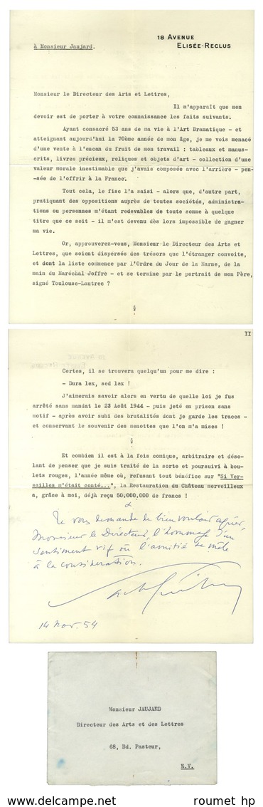 GUITRY Sacha (1885-1957), Acteur, Auteur Dramatique Et Cinéaste. - Other & Unclassified