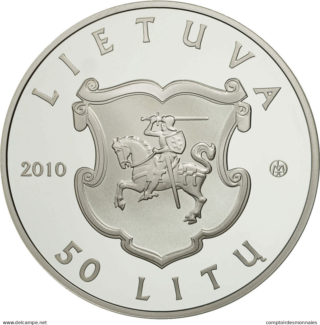 Monnaie, Lithuania, 50 Litu, 2010, FDC, Argent, KM:170 - Litouwen