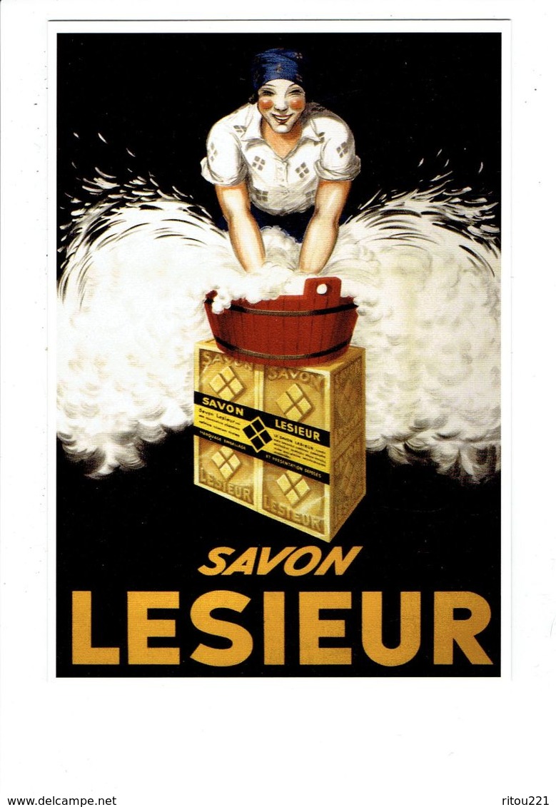 Cpm Moderne - Publicité - Illustration - Femme Fait Lessive - SAVON LESIEUR - - Publicité