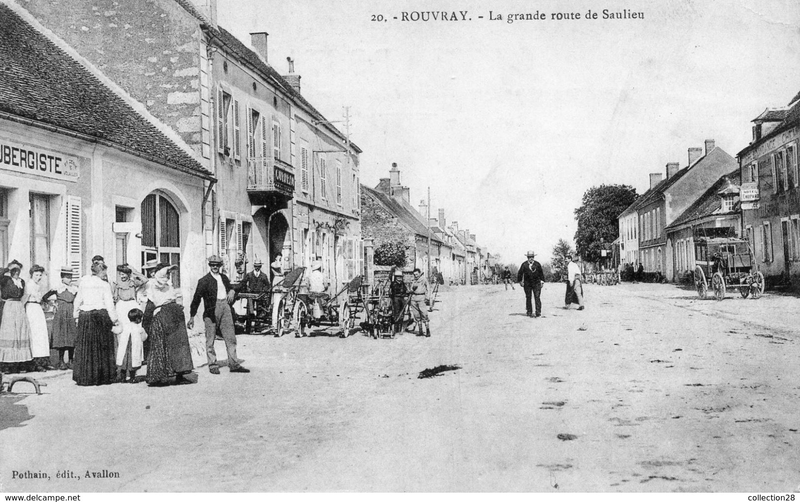 ROUVRAY La Grande Route De Saulieu (782) - Autres & Non Classés