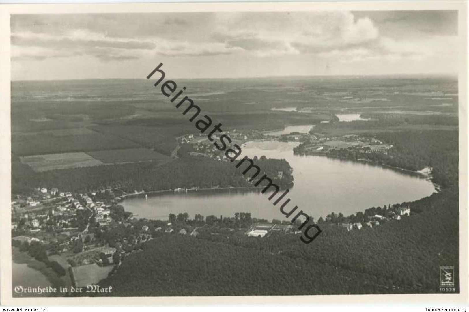 Grünheide In Der Mark - Flieger-Foto Aus 250m Höhe - Foto-AK 30er Jahre - Verlag Klinke & Co. Berlin - Gruenheide