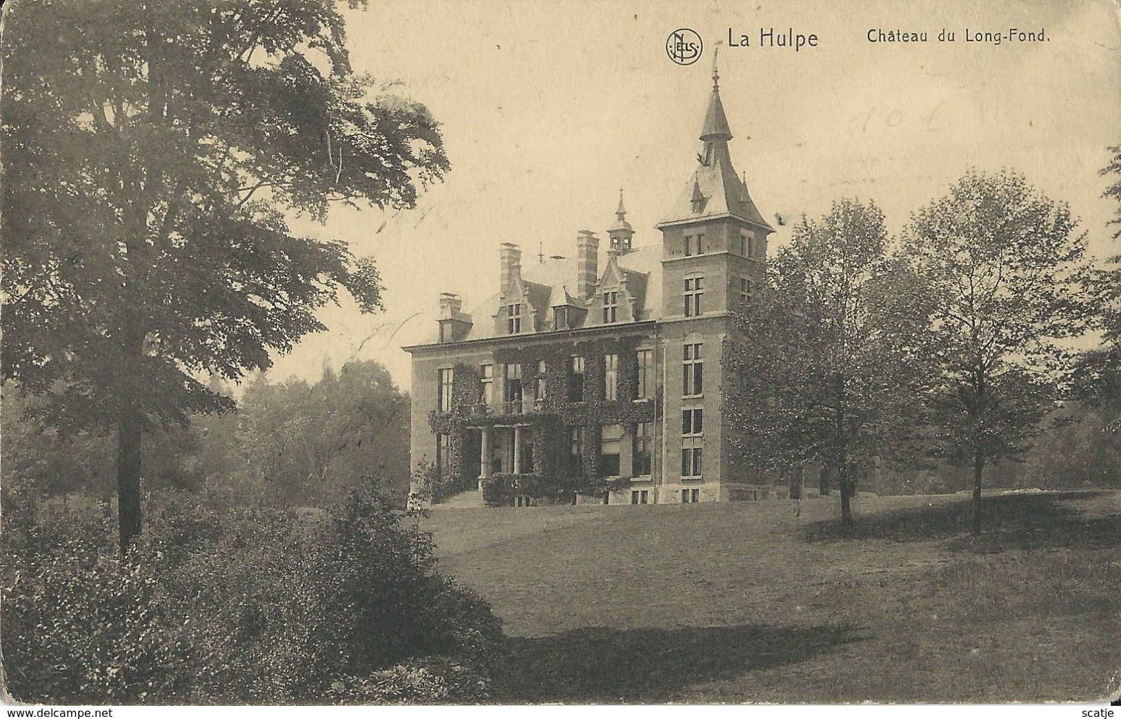 La Hulpe    Château  Du Long-Fond.   -   1919   Naar   Ciney - La Hulpe