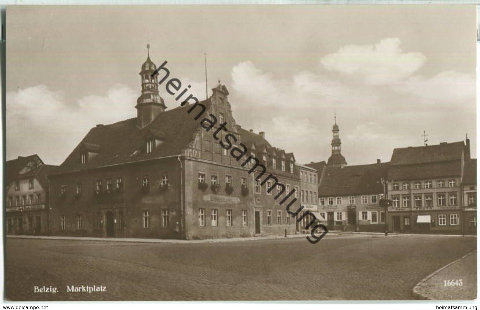 Belzig - Marktplatz - Foto-Ansichtskarte - Verlag Emil Balzer Belzig - Belzig