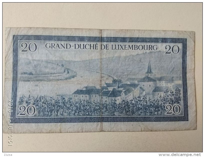 20 Francs 1955 - Lussemburgo