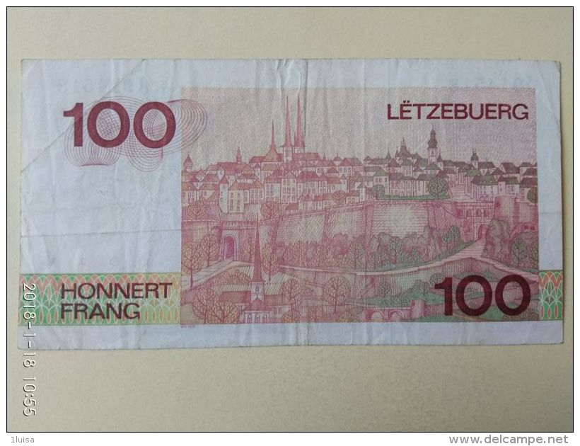 100  Francs 1986 - Luxembourg