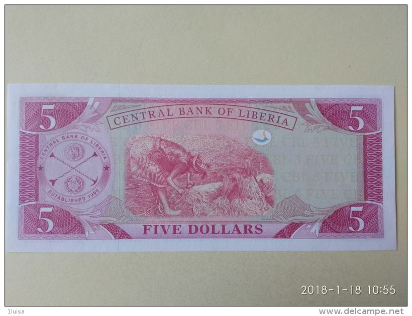 5 Dollars 2003 - Liberia