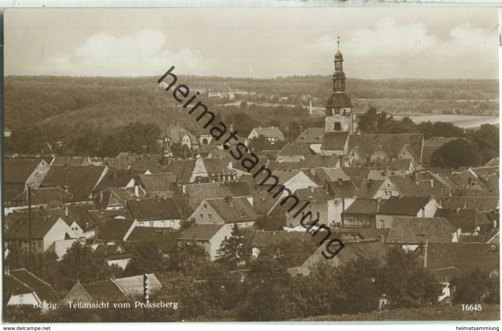 Belzig - Teilansicht - Foto-Ansichtskarte - Verlag Emil Balzer Belzig - Belzig